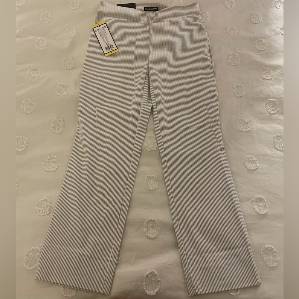 NWT SEERSUCKER FITTED PANTS